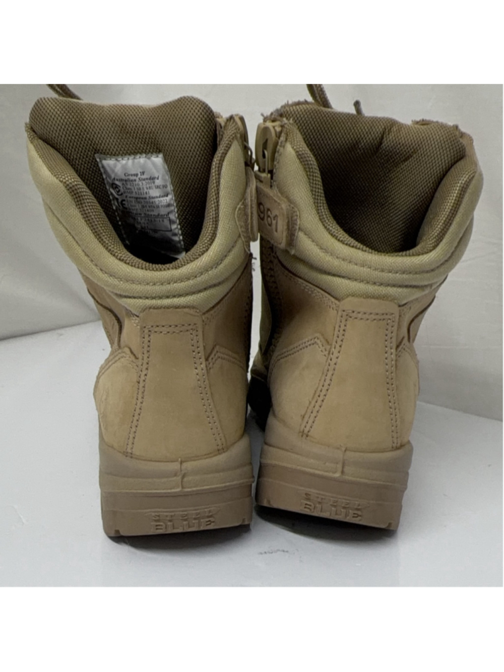 Steel Blue Southern Cross Work Boots Men US 8 Tan Steel Toe EH Slip Resistant - Picture 5 of 9